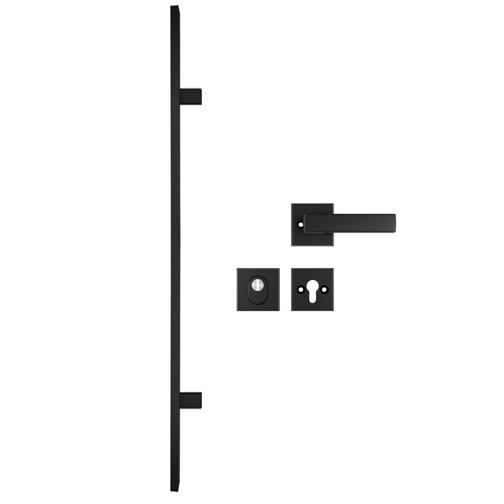 AXA-Deurgreep-Beslagset-Amsterdam-Recht-900mm-Zwart AXA-Deurgreep-Beslagset-Amsterdam-Recht-900mm-Zwart